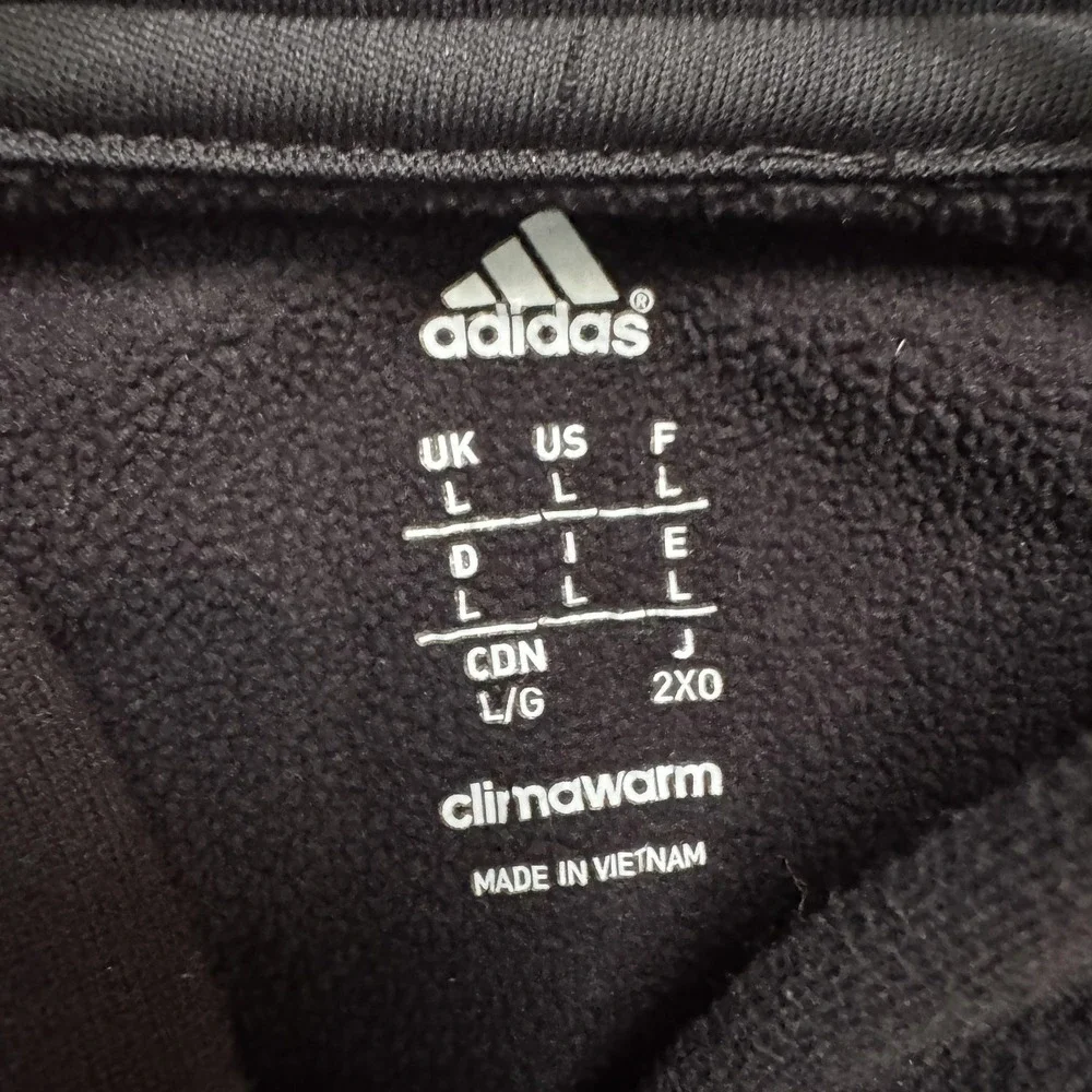 Canada Hoodie Full Zip Mens Large Black‎ Red Adidas Climawarm Olympic Team